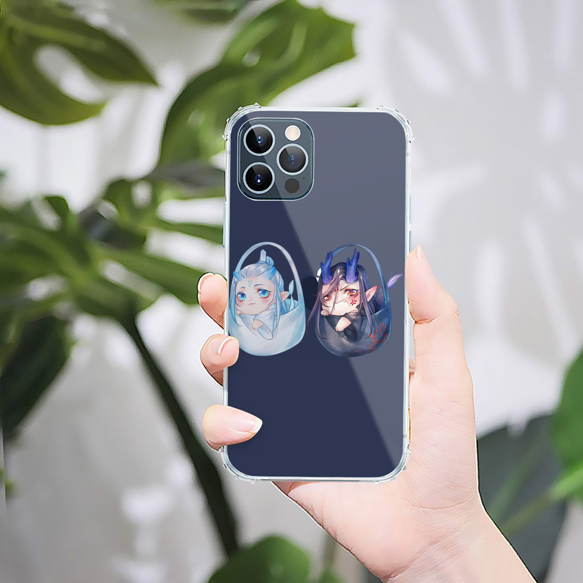 （画像用） Ne Zha 2 ナタ 魔童の大暴れ 【iPhone 12シリーズ対応】透明スマホケース（クリアソフトケース）